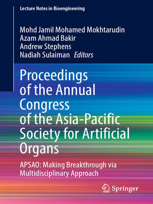 cover image of Proceedings of the Annual Congress of the Asia-Pacific Society for Artificial Organs